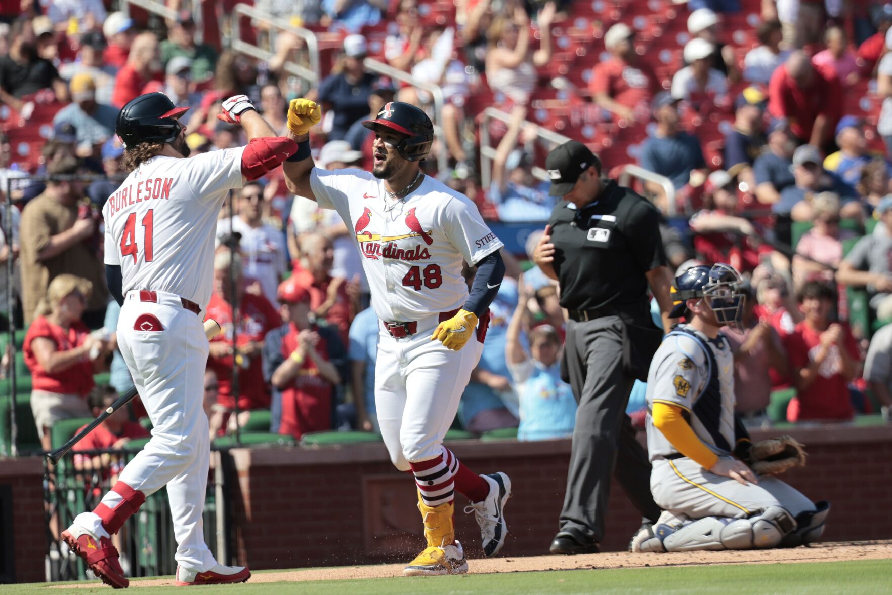Cardinals host Brewers Sunday